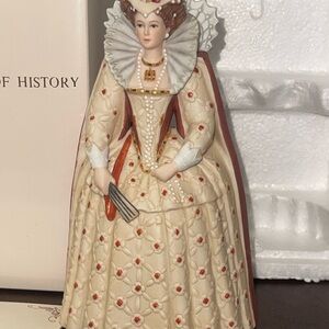 Lenox Great Fashions of History "Jane" Queen Elizabeth I Bisque Figurine 6" New